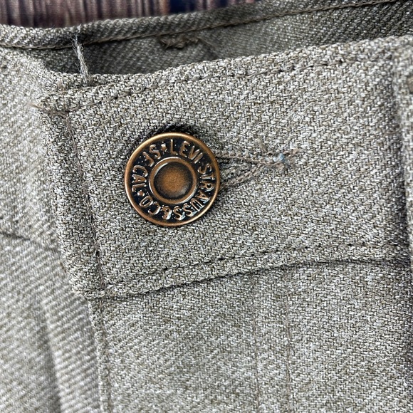 ⭐️NWT Vtg Levi’s Saddleman dress boot jeans SZ 34X30. Made in USA Tan color - Picture 6 of 10